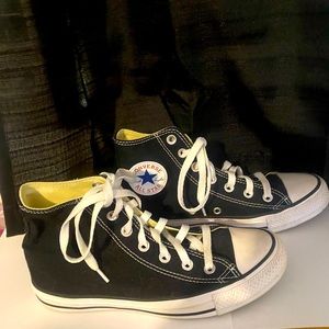 Converse Black hi-tops 7